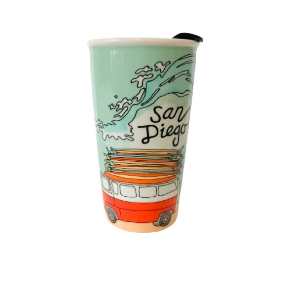 STARBUCKS San Diego Places Ceramic Travel Mug